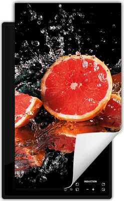 Zdjęcie produktu dla DarHaus Nakładka na kuchenkę 1 sztuka 30x52 cm Mata antypoślizgowa zwijana, czarna - Grapefruit