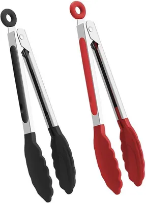 Obrázok produktu pre Sada silikónových kuchynských pomôcok – Odolná voči teplu – Nerezová oceľ – Nepriľnavý povrch – Bez BPA – Nástroje