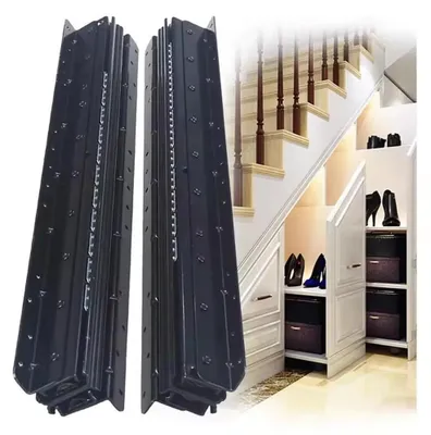 Image de Glissières de charge robustes avec roulements à billes métalliques, lot de 2