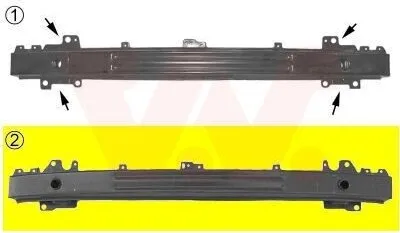 Produktbild von VAN WEZEL 5825561 Stoßstangenträger Vorne für VW POLO (6N2)