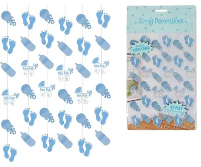 Zdjęcie produktu dla Wisząca dekoracja na baby shower chłopiec 210 cm