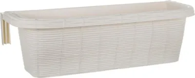 Productafbeelding van BAMA Ophangbak RONDINE PAGLIA, 60 cm, wit. Aantal: 2 stuks