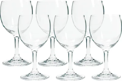 Produktbild von Gerolsteiner 6er Set Wasser Glas Gläser mit Stiel ca 200ml Fassung Ritzenhoff