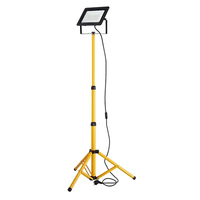 Produktbild von 100W LED Außen-Bau-Strahler-Lampe Stativ IP66 Baustellen-Fluter 8000lm 6000K