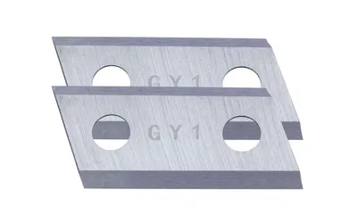 Produktbild von Scheppach Wendemesser für Gartenhäcksler GS55 - 81 x 30 x 4 mm | VE 2 Stück = 1 Set