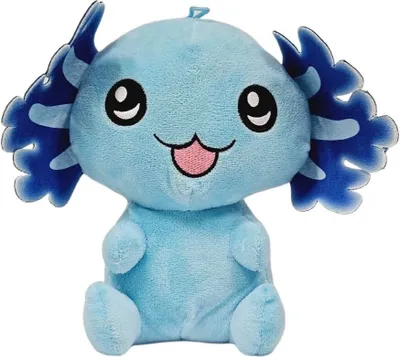 Produktbild von Axolotl Kuscheltier Echse Molch Figur Plüsch 35 cm Plüsch blau