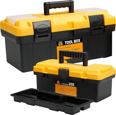 Productafbeelding van Famanu gereedschapskist 12" + 16" - met snelsluiting en opbergbox