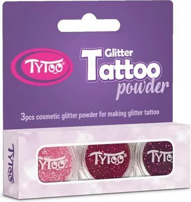 Produktbild von Tytoo. Tattoos Glitzer Set 3 Farben