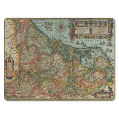 Produktbild von MuchoWow® Mauspad Mousepad Historische Karte der Niederlande 40x30 cm - Mousepads - Maus Mat - Pad - Mausunterlage - Anti Rutsch