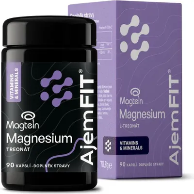 Obrázok produktu pre AjemFIT Magnesium L-Treonát - 90 kapslí (Magtein®)