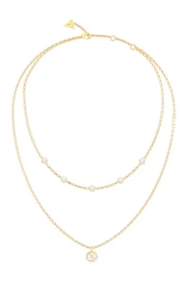 Produktbild von Halsketten Mehrdraht Guess Gold Von 43 cm bis 49 cm Kollektion Life In 4G - frau