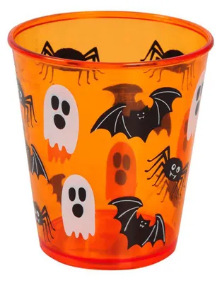 Zdjęcie produktu dla Kubek na imprezę Halloween z motywem duchów, nietoperzy i pająków