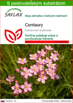 Obrázok produktu pre SAFLAX - Centaury - Centaurium erythraea - 250 Semená - S pestovateľským substrátom bez klíčkov