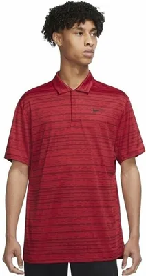 Zdjęcie produktu dla Nike Dri-Fit Tiger Woods Advantage Stripe Red/Black/Black S Polo košeľa