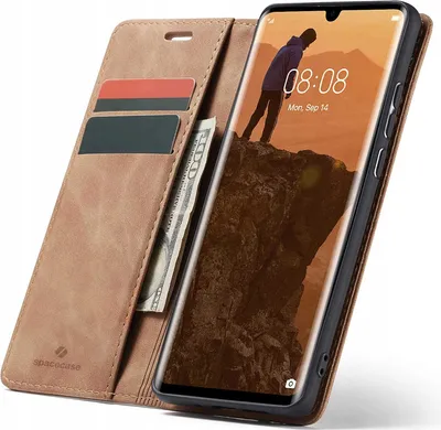 Obrázek produktu pro Pouzdro s klopou na telefon SPACECASE Wallet pro Huawei P30 Pro Bronze