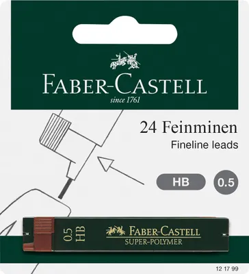 Produktbild von Faber-Castell 121799, HB, Schwarz, 0,5 mm