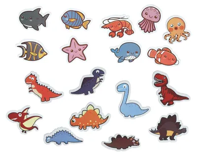 Produktbild von Schaumbadfiguren: Meerestiere & Dinosaurier