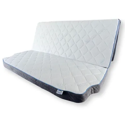 Produktbild von Matratze für VW T6 T6.1 T5 California Beach 8x148x198 cm Schlafauflage, Viscoschaum H2 Klappmatratze, Lyocell Bezug, klebstofffrei