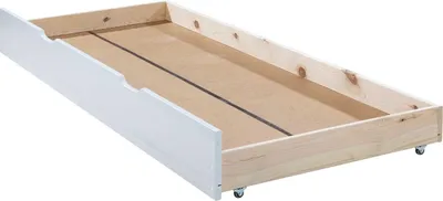 Produktbild von Bettkasten - weiß lackiert - Kiefer massiv