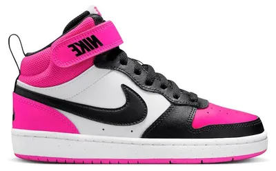 Produktbild von Nike Court Borough Mid 2 White Fierce Pink Black (GS) - EU 36.5