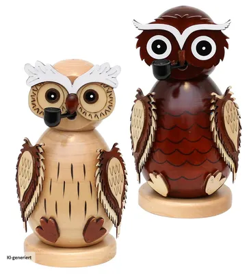 Produktbild von Holz Räucherfigur Eule SIGRO