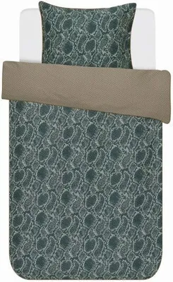 Produktbild von Essenza Bettwäsche Solan Duvet I Größe 155x220 80x80 cm I Farbe Green AL