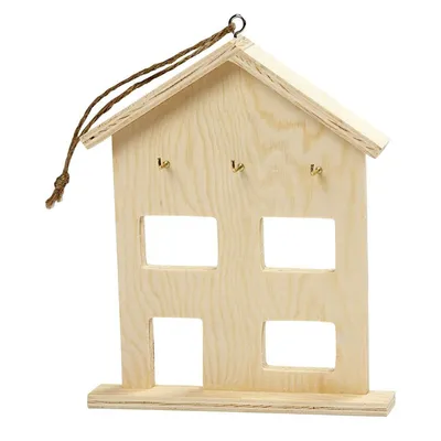Produktbild von Holzschlüsselschrank mit 3 Haken