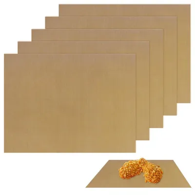 Obrázok produktu pre Fólia na pečenie, 5 kusov, 30x40 cm, opakovane použiteľná, odolná voči teplote až 260°C, s nepriľnavou povrchovou úpravou