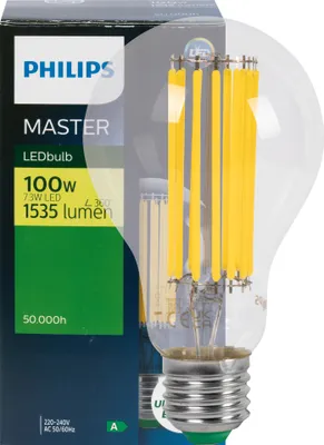 Produktbild von Philips 43591900, 7,3 W, 100 W, E27, 1535 lm, 50000 h, Weiß