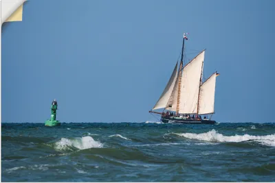 Produktbild von ARTland Wandbild, selbstklebend Segelschiff auf der Ostsee Größe: 60x40 cm