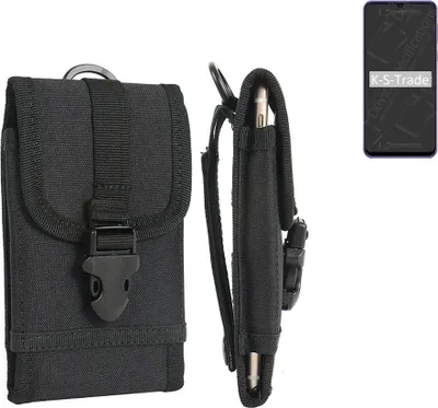 Produktbild von K-S-Trade Holster Handy Hülle kompatibel mit Ulefone Note 6 Holster Handytasche Gürtel Tasche Schutz Hülle Robust Outdoor schwarz