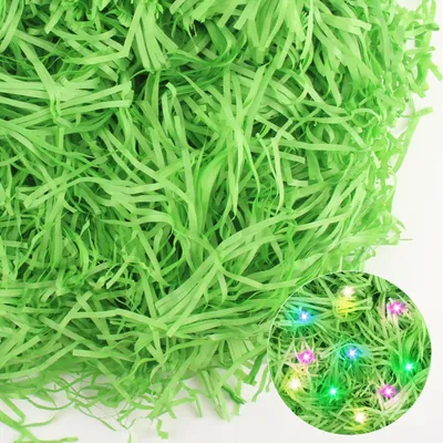 Stro für Körbe 300 g Ostergras grün Füllmaterial