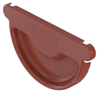 Produktbild von BRYZA Dachrinnenvorkopf verzinkt Ø 125 mm, Ziegelrot RAL 8004