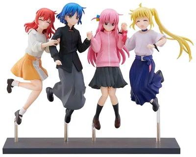 Produktbild von Bocchi the Rock! Statuen im 4er-Set Springende Mädchen 20 cm
