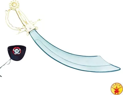 Produktbild von Rubies Säbel mit Augenklappe 46cm