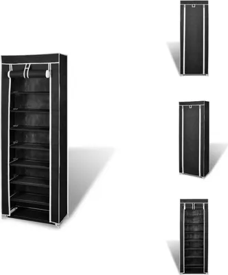 Productafbeelding van Schoenenkast, schoenenrek, 8 lagen, 57 x 29 x 162 cm - Schoenenrekken en -kasten