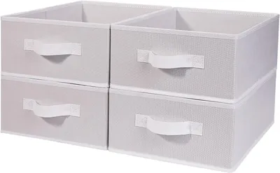 Zdjęcie produktu dla Organizer na ubrania 4 szt., do ubrań, 15.4 x 11.4 x 5.5 cali, włóknina