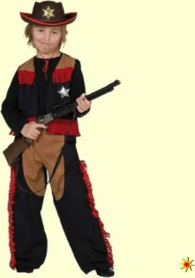 Immagine prodotto di RUBIES - Costume da cowboy per bambini 3 pz. 104