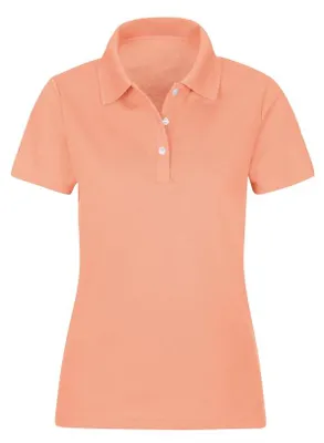 Immagine prodotto di Camicia polo da donna Trigema in piqué, con listino bottoni, colore rosa chiaro (L)