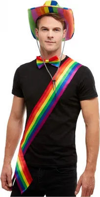 Produktbild von Regenbogenfarbene Schärpe für Gay Pride & CSD