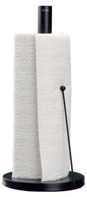 Produktbild von kela Küchenrollenhalter schwarz matt, auch für Dicke Rollen, Papierrollenhalter