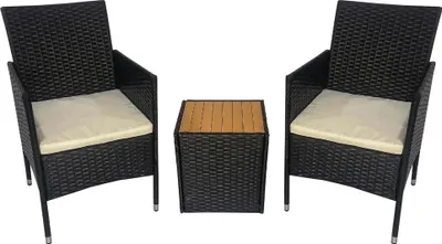 Produktbild von Aga Rattangarnitur, Gartenmöbel-Set für Terrasse, Balkon Pattio