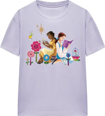 Productafbeelding van Disney Princess - T-shirt "Love To Read" voor dames, model TV25680 (XL), kleur: lavendel