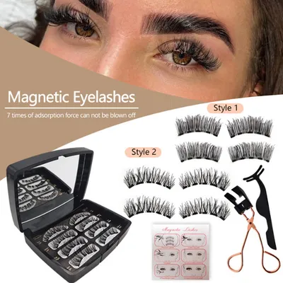 Image de INF Faux cils magnétiques d'aspect naturel pour une application facile