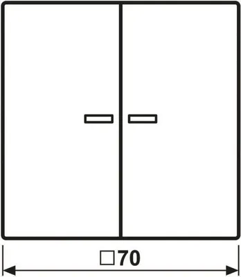 Obrázek produktu pro Jung HOME 2-gangový tlačítkový ovladač BTLS17102SWM 1 (BTLS17102SWM)