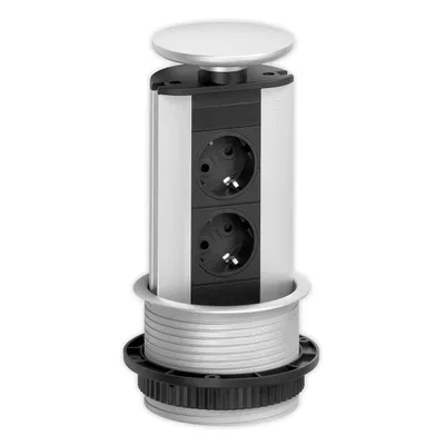 Produktbild von Schulte-Ufer  Evoline Port Silber/alu 2-Fach mit LED