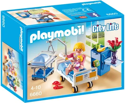 Produktbild von PLAYMOBIL 6660 - Krankenzimmer mit Babybett