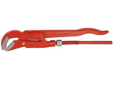Produktbild von HaWe 67.002 Eckrohrzange 2 Z  Zoll Chrom-Vanadium geschweifter Doppel-T-Griff Rohrzange
