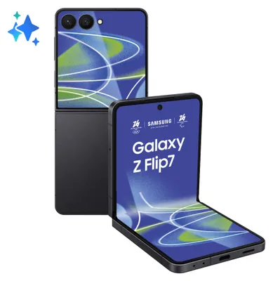 Immagine prodotto di Samsung Galaxy Z Flip7 Smartphone AI, RAM 12GB, 256GB, Display 4,1pollici Super AMOLED/6,9pollici Dynamic AMOLED 2X, Fotocamera 50MP, Jetblack