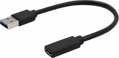 Produktbild von Q20 USB C Buchse auf USB 3.0 Stecker Kabel Adapter 20cm für PC Computer Laptop